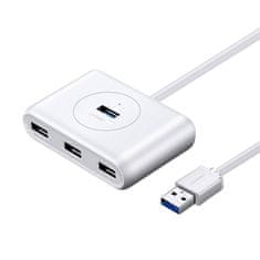 Ugreen CR113 4x USB HUB adaptér 0.5m, biely