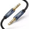 AV122 audio kábel 3.5mm mini jack M/M 3m, modrý
