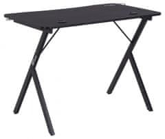 Design Scandinavia Herný stôl Mario, 100 cm, čierna