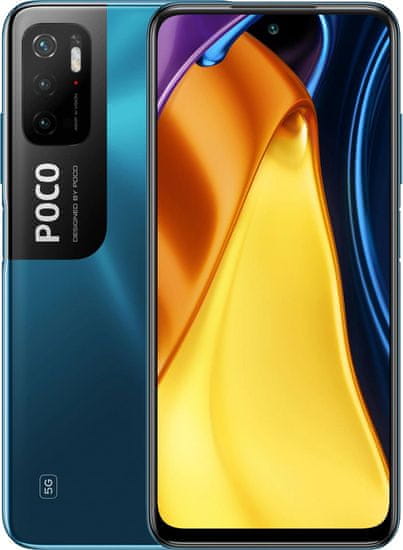 POCO M3 Pro 5G, 4GB/64GB, Cool Blue - zánovné