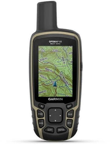 Turistická GPS do terénu Garmin GPSmap 65 EUROPE, topografická mapa Európy, GPS, Glonass, GALILEO, QZSS, IRNSS vodeodolná, na bicykel, na vodu, kompas Garmin Explore