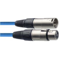Stagg SMC6 CBL, mikrofónny kábel XLR/XLR, 6m, modrý