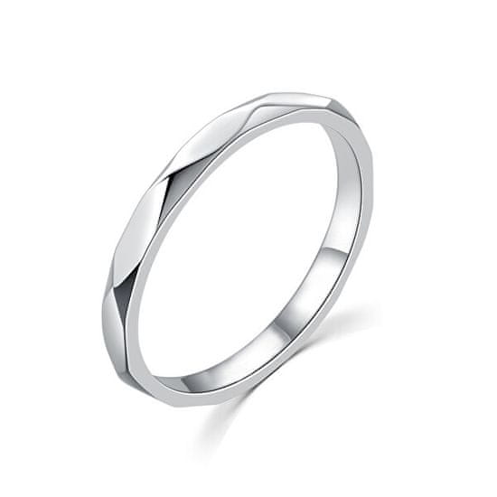 MOISS Minimalistický strieborný prsteň R00019