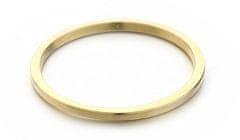MOISS Minimalistický pozlátený prsteň R0001984 (Obvod 60 mm)