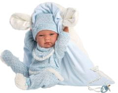 Llorens 73859 New Born chlapček - realistická bábika bábätko s celovinylovým telom - 40 cm