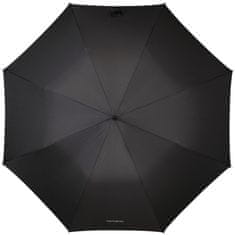 Samsonite Holový poloautomatický dáždnik Wood Classic S černá