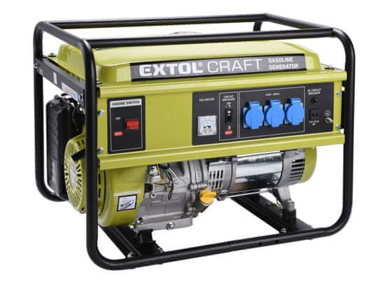 Extol Craft Elektrocentrála rámová benzínová 230V, 5,5W, 13HP