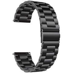 4wrist Oceľový remienok na Samsung Galaxy Watch - Black 22 mm