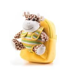 shumee G21 batoh s plyšovou žirafou- žltý