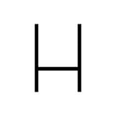 Artemide Artemide Alphabet of Light - veľké písmeno H 1201H00A