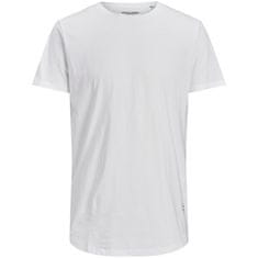 Jack&Jones Pánske tričko JJENOA Long Line Fit 12113648 White (Veľkosť M)