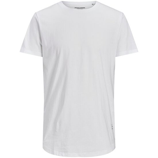 Jack&Jones Pánske tričko JJENOA Long Line Fit 12113648 White