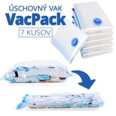 VivoVita VacPack - Balenie 7 vákuových vakov na uskladnenie a ochranu oblečenia, posteľnej bielizne, hračiek