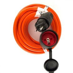 Predlžovací kábel BREMAXX oranžový, IP44 25m 25M