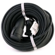 Predlžovací kábel gumový čierny 25m 25M