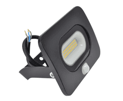 Tracon Electric LED SMD reflektor čierny s čidlom 20W - neutrálna biela 