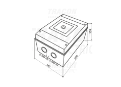 Tracon Electric Krabica k vačkovým spínačom - veľkosť 3 200x140x109mm
