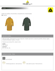 Nepremokavý plášť do dažďa MA305 žltý XL XL
