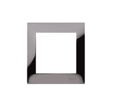Kontakt-Simon S.A. Rámček 1-násobný kovový - tmavá oceľ 87x82x9,5mm