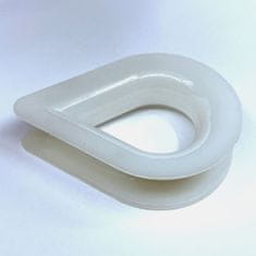 Očnica plastová (polyamid) biela 10 mm 10 mm 10 ks