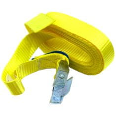 Jednodielny rýchloupínací pás so sponou a voľným koncom žltý 6M 6M/250kg