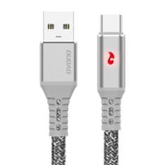 DUDAO L7X kábel USB / Lightning 3A 1m, sivý