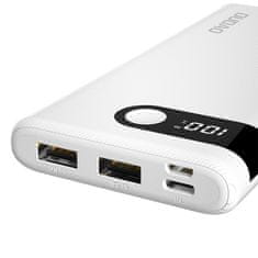 DUDAO K9Pro Power Bank 10000mAh 2x USB 2A, biely