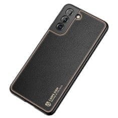 Dux Ducis Yolo kožený kryt na Samsung Galaxy S21 Plus 5G, čierny