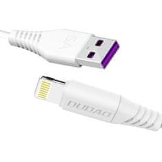 DUDAO L2L kábel USB / Lightning 5A 1m, biely