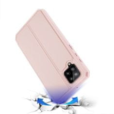 Dux Ducis Skin X knižkové kožené puzdro na Samsung Galaxy A42 5G, ružové