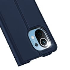 Dux Ducis Skin Pro knižkové kožené puzdro na Xiaomi Mi 11, modré