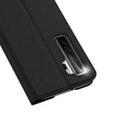Dux Ducis Skin Pro knižkové kožené puzdro na Huawei P40 Lite 5G / Nova 7 SE, čierne