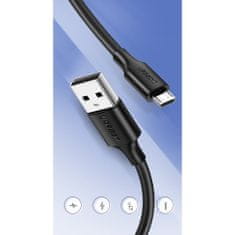 Ugreen US289 kábel USB / Micro USB 2A 1m, čierny