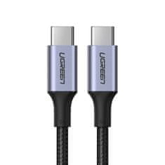 Ugreen kábel USB-C / USB-C PD QC 3.0 5A 100W 1.5m, sivý