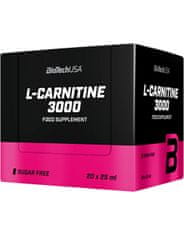 BioTech USA L-Carnitine Ampule 3000 mg 20 x 25 ml, pomaranč