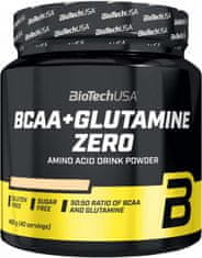 BioTech USA BCAA + Glutamine Zero 480 g, broskyňový ľadový čaj