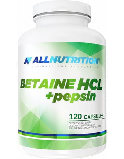 AllNutrition Betaine HCL + pepsin 120 kapsúl