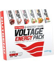 Nutrend Voltage Energy Bar Pack 6 x 65 g, mix príchutí