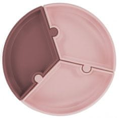 Minikoioi Tanier Puzzle silikónový s prísavkou - Pink / Rose