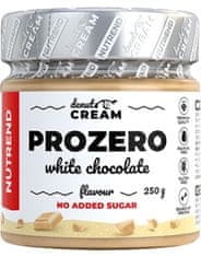 Nutrend DeNuts Cream Prozero s bielou čokoládou 250 g, biela čokoláda