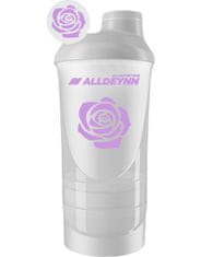 AllNutrition ALLDEYNN Shaker 600 ml + 350 ml, priehľadná biela