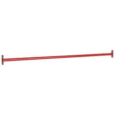Vidaxl Otočná tyč 125 cm oceľová červená