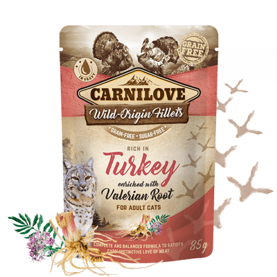 Carnilove Rich in Turkey Enriched with Valerian 24x85 g