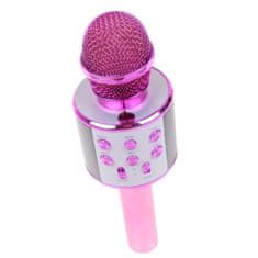 Alum online Bezdrôtový karaoke mikrofón WS 858 - Ružový