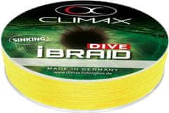 Climax Splietané potápavé šnúry iBraid Dive - 0,22mm/11,8kg/135m - fluo žltá