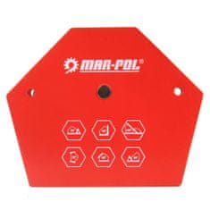 MAR-POL Uhlový magnet 30°/45°/60°/75°/90°/135°, 35kg M79414