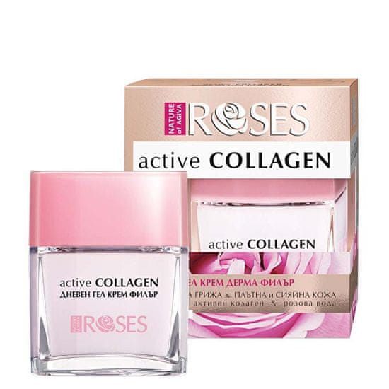 ELLEMARE Denný gélový krém pre zrelú pleť Roses Active Collagen (Wrinkle Filler Gel Cream) 50 ml