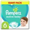 Plienky Active Baby 6 Extra Large (13-18 kg) Giant Pack 56 ks
