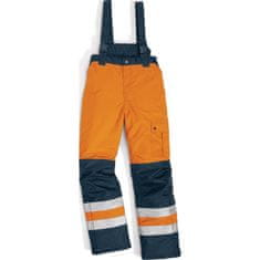 Delta Plus FARGO HV pracovné oblečenie - Fluo oranžová-Nám. modrá, L