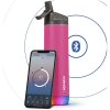HidrateSpark Nerezová chytrá fľaša so slamkou 620 ml, Bluetooth tracker, ružová